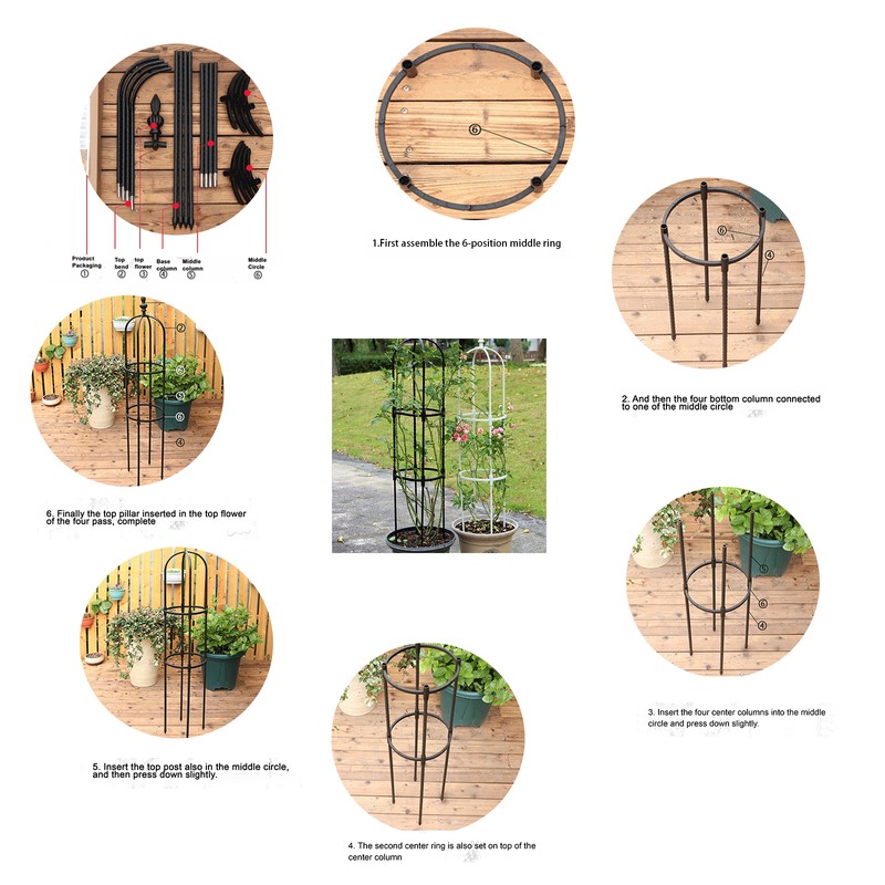 Garden Obelisk Multipurpose Innovative Sturdy Structure Climbing Plants Support for