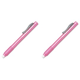 Pentel Clic Eraser Pen-Shaped Eraser ZE22P, 2 Packs