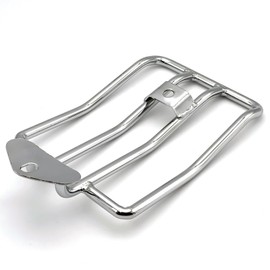 LEXOR Solo Luggage Rack Rear Carrier Short Universal Fit Harley Sportster Compatible Silver