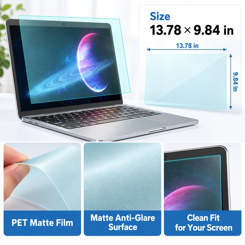Eye Protection Laptop Screen Protector – Anti-Glare Anti-Blue Light Matte