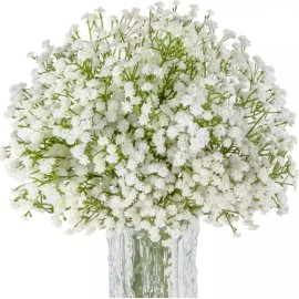 Quanfairy 12Pcs Baby Breath Artificial Flowers Fake Gypsophila Bouquet Wedding Home Decor