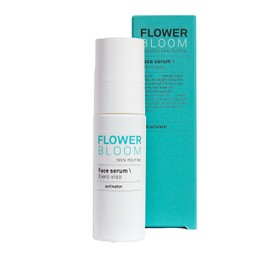 Flower Bloom, Deep Hydration Serum, Gesichtsserum auf Hanfbasis mit Hyaluronsäure und drei Molekulargewichten feuchtigkeitsspendend und beruhigend, hergestellt in Italien, 30 ml