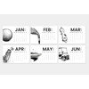 2026 Monthly Minimalist Office Desk Calendar - Annual 12 Month