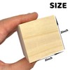 MUXGOA MUXGOA Wood Blocks for Crafts,2 Inch Unfinished Wooden Cubes
