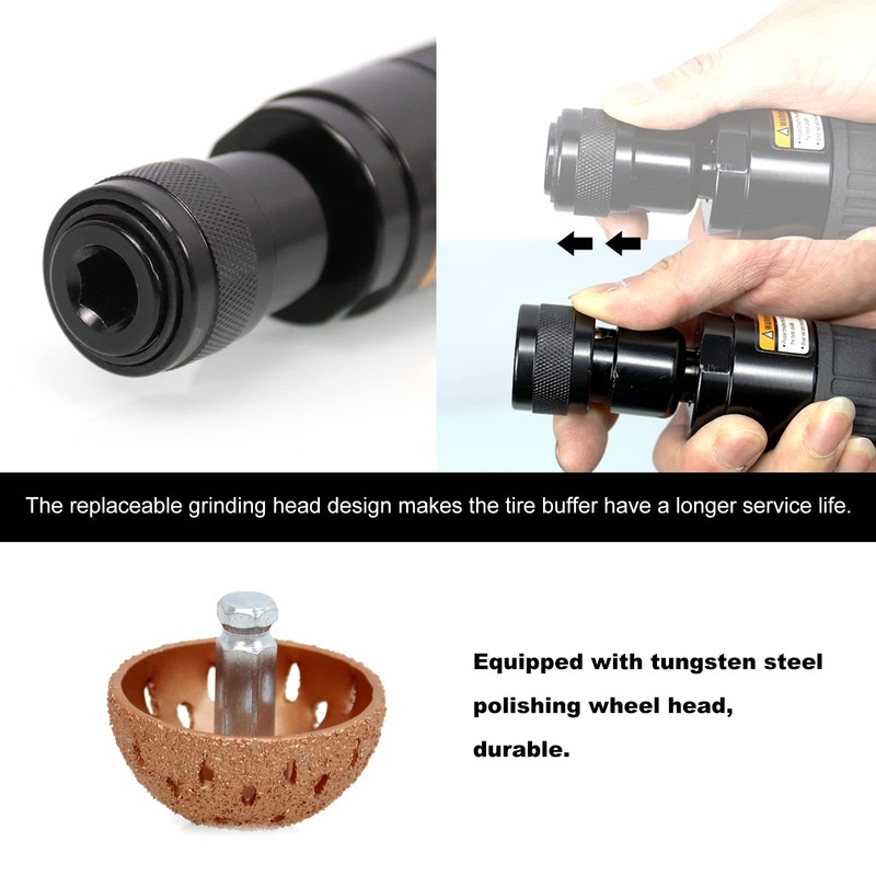 Sporacingrts Tire Repair Set Includes 2500rpm Low Speed Air Tire