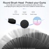 Fairywill Replacement Brush Hard, Bamboo Charcoal Black Bristle Replacement Head