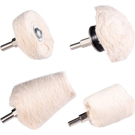 Polishing Disc for Drilling Polishing Wheel Pad Mop Kit Conical/Column/Mushroom/Wheel Shaped Polishing Tool for Metal, Jewellery, Stainless Steel, Aluminium, Wood, Plastics, Ceramics, Glass etc.