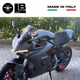 labelbike - 2 pre-spaced Stickers written ''Senna'' compatible with Ducati Senna - Dimensions 25x6 cm