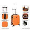 Rockland Melbourne Hardside Expandable Spinner Wheel Luggage, Gold Wave, Carry-On