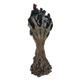 Wicca Spirit God Celtic Greenman Ent Holding Black Human Anatomy Heart Figurine
