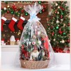 12 PCS Extra Large Cellophane Bags for Hampers, 30"X40" Hamper