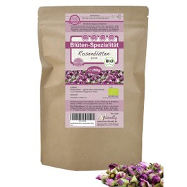 direct&friendly Organic Damascus Rose Petals Rose Buds Pink Damascena Rose Petal Tea Dried (250 g)