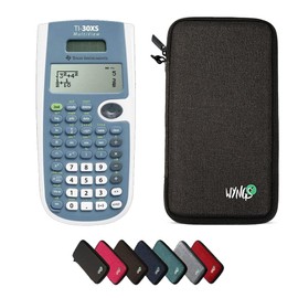 WYNGS TI-30XS MultiView Calculator with Protective Case in Dark Grey - Basic Set