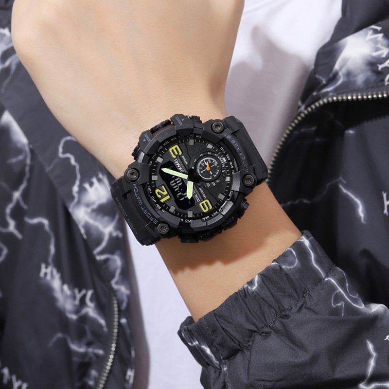 SKMEI 1965 Men Watch Professional 30M Water Resistant Double Display