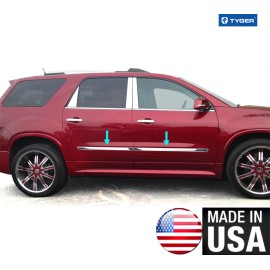 TYGER For 2007-2016 GMC Acadia 1.5" Body Side Molding Trim 4PC - remove logo