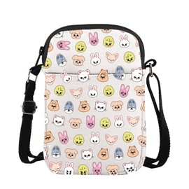 SKZ CrossBody Bag SKZOO K-POP Fans Gift SKZ Cartoon Member Shoulder Bag SKZ Merchandise For K-POP Fans SKZ Gifts (CB, SKZ Mini CA)