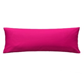 iMaylex Soft 100% Egyptian Cotton Zipper Pillow Case, Cozy and Lightweight, Easy Care, Fuchsia, Body, 20" x 54"