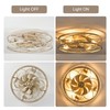 20 Inch Low Profile Caged Ceiling Fan with Light and