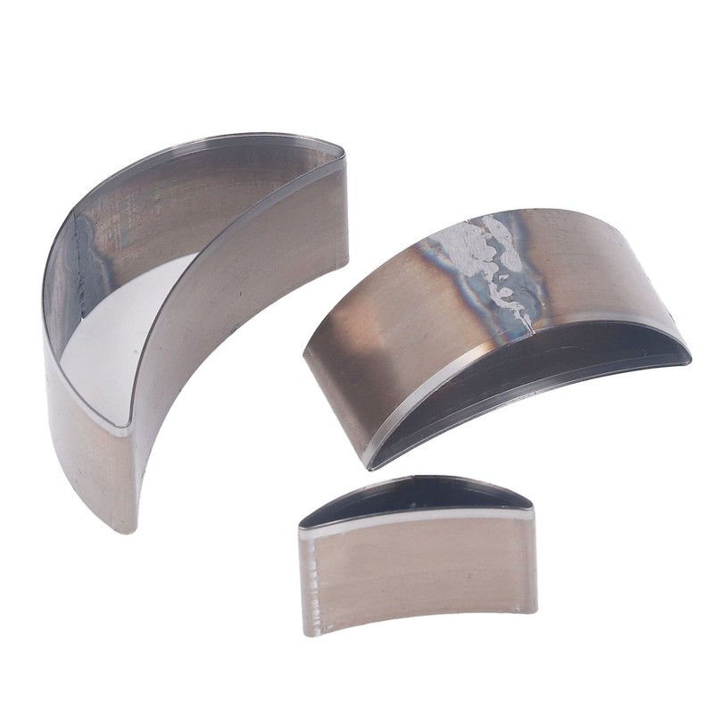 3PCS Cutting Die Set Alloy Steel Curved Moon Shape Hollow