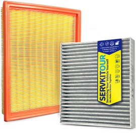 SERVKITOUR Cabin and Engine Air Filter Set for Nissan Pathfinder & INFINITI QX60 2022 2023 2024 2025, Replace CF12552, 272775NA1A, 165466TA0A, WA11687