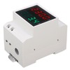 Voltmeter Ammeter 4 Digit Display DIN Rail Mount Single Phase