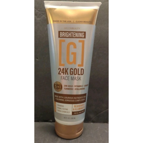 MiconBeauty Brightening G 24 Karat Gold Face Mask 5 And