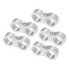 X AUTOHAUX 5 Pcs AN8 Hose Separator Clamps Fuel Line