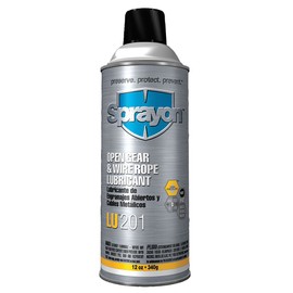Sprayon LU201 Open Gear & Wire Rope Lubricant 12 oz Aerosol SKU #S00201000 LU201 Open Gear & Wire Lubricant
