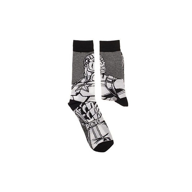 Captain America Color Yourself Socks,White,One Size