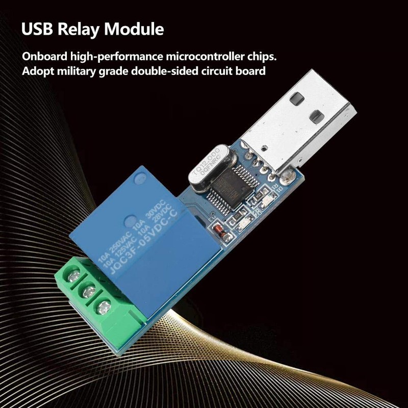 Adjustable Delay Relay Board with USB Relay Module MCU PC