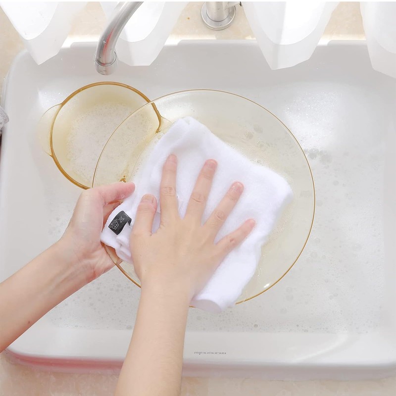 smiry Cotton Kitchen Dish Towels, 12" x 12", 6 Pack