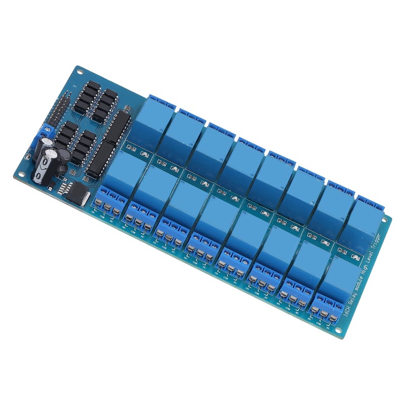 Relay Module 16 Channel with Optocoupler Protection Power Supply High