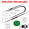 CHROME4URAUTO Window Regulator Set Front Door 84934200 For Maserati Quattroporte