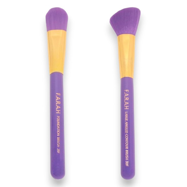 F.A.R.A.H Majesty Purple Brush Combo Set - Pro Precision Blender