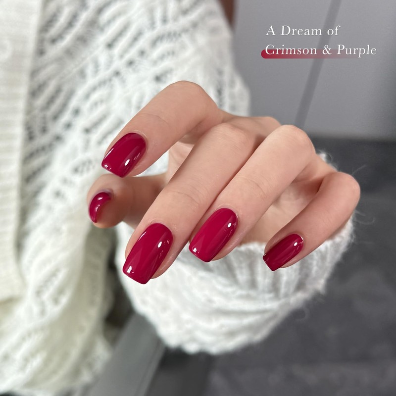 Red Gel Nail Polish, 16ml Soak Off Gel Polish, UV