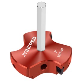 PVC Fitting Saver 2-Inch Head,Triple Blade PVC Pipe Reamer Socket Saver with 3/8-Inch Hex Shaft,Plastic Pipe Fitting Reamer Plumbing Tool for Sch.40 CPVC ABS Socket Hub,Fit Standard 1/2" Drills