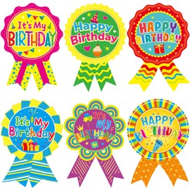 Happy Birthday Stickers for Kids Birthday Badge Stickers It's My Birthday Stickers for Home Classroom Birthday Party Decoration 204Pcs