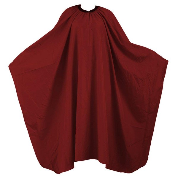 TRIXES Hairdressing Gown Barbers Cape - Red Full Length Cape Unisex Professional Barbers/Hairdressers Gown for Hair Styling, Cuts and Colours