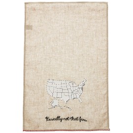 Mud Pie Not That Far Linen Towel