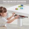 Little Twig 3-Piece Height Adjustable Kids Table and Chairs Set
