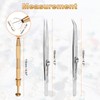 sourcing map 3pcs Diamond Tweezer Holder Pick Up Tool Set