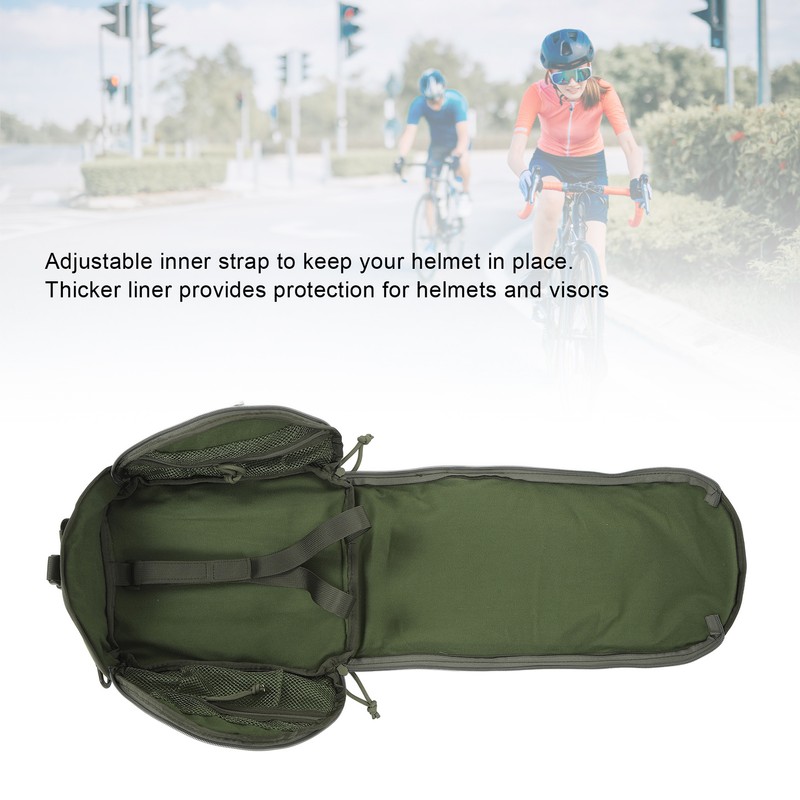 Camping Helmet Bag Canvas Scratch Prevention Adjustable Helmet Storage Bag