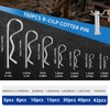 295 Piece Cotter Pin Kit, Stainless Steel 13 Sizes Spring