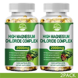 Magnesium Citrate 2000mg Softgels Super Strong Effective Vegan Capsules ???2PACK???