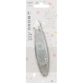 Tombow CT-PAX5C Pencil [Limited] Correction Tape Mono Air Pen Type Sheer Stone Pattern 5mm x 6m (Ash Gray)