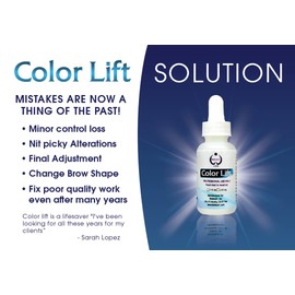 Biotouch COLOR LIFT Microblading Eyebrow Supplies Color Remover Unwanted Pigment Color Cosmetic Tattoo Solution 1oz