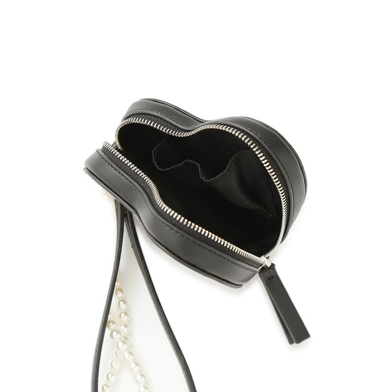 Frey ID FWGB251311 Women's Heart Strap Pouch, BLK Free Size