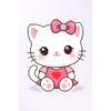 WSQ My Cute Kitty Sticker Vinyl Premium Quality Multicolor for