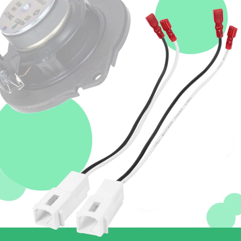SINGWAYS 2 PCS Front Dash Tweeters Speaker Wiring Harness Adapter