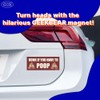 GEEKBAR Honk if You Have to Poop Car Magnet (Green)